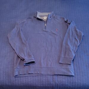 Ralph Lauren Men's Blue Zip-Up Sweater